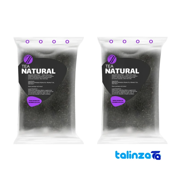 black tea - Front view Front packaging of Zarin Tea