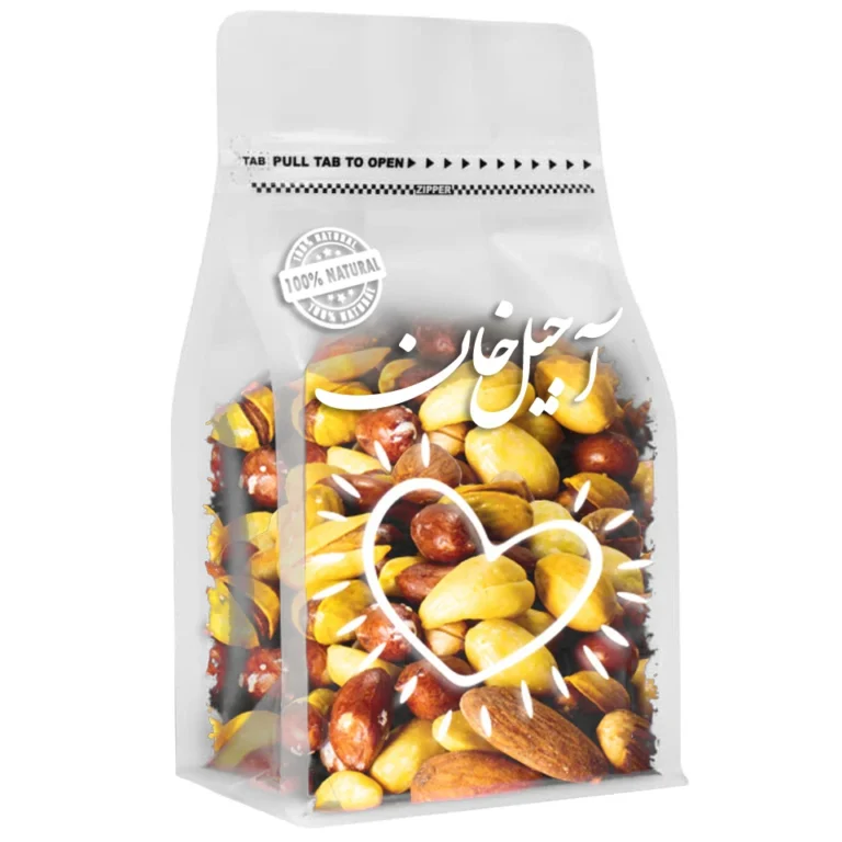 mixed nuts - Front view pack label and ingredients