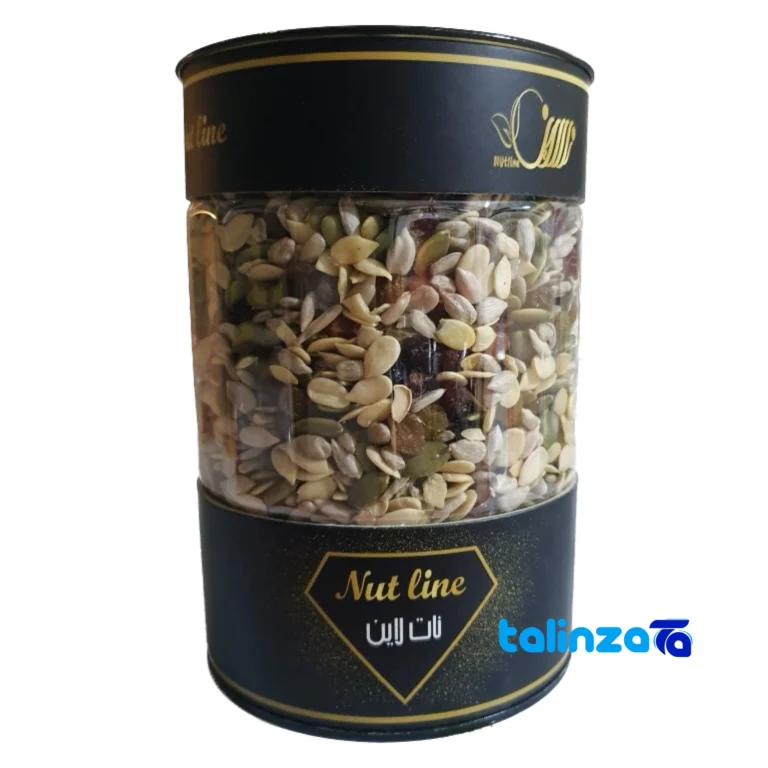 NutLine salad mix - Front view pack label and ingredients
