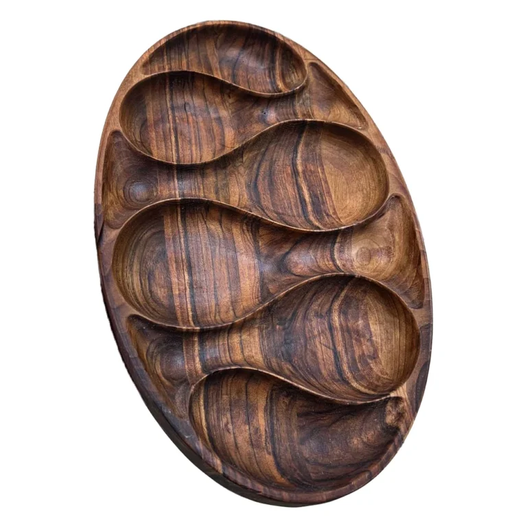 wooden serving platter - Front view saffron grade and packaging