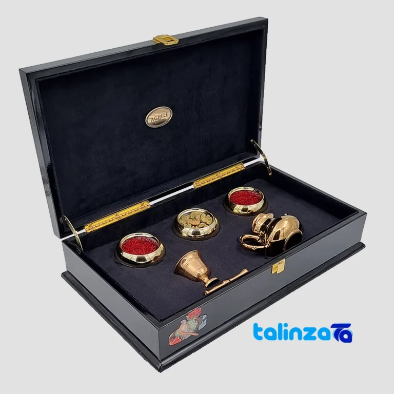 Aghleh saffron gift set - Front view grade and packaging