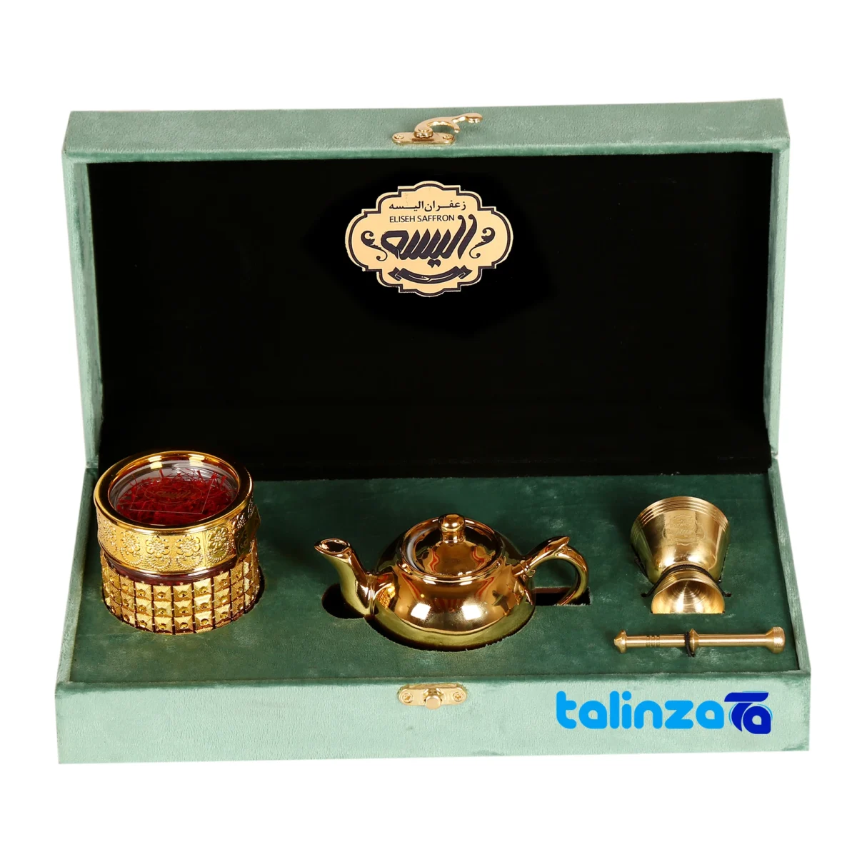Eliseh saffron gift set - Front view grade and packaging
