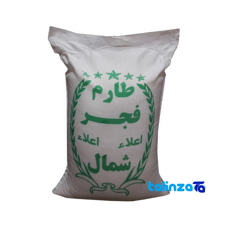 Tarom Fajr rice - Front view pack label and ingredients