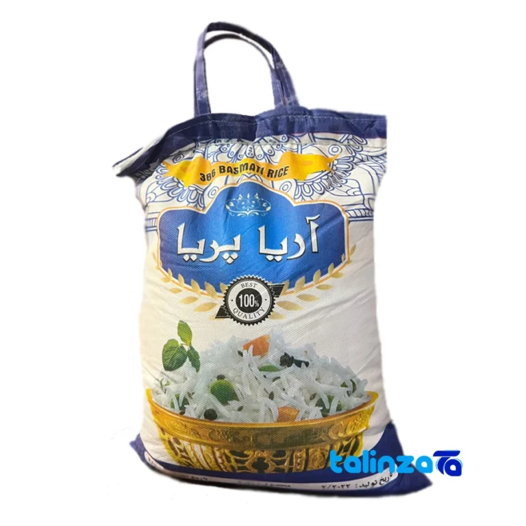 Pakistani rice - Front view pack label and ingredients