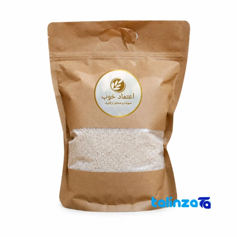 Hashemi semi-broken rice - Front view pack label and ingredients