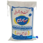 Tarom rice - Front view bag label and weight
