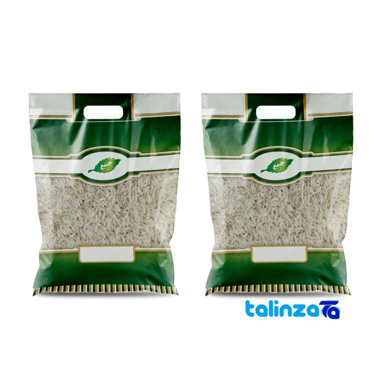 Hashemi Tarom rice - Front view bag label and weight