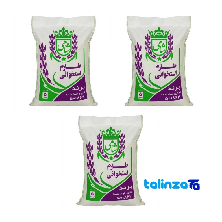 Tarami Organic Rice - Front view bag label and weight