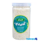 Shiroudi rice - Front view bag label and weight