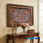 Handmade Carpet Wall Art - Top view pattern and color tone
