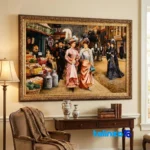 Handwoven Tapestry - Top view pattern and color tone