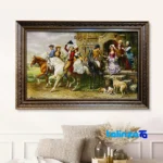 Handwoven Carpet Tapestry - Top view pattern and color tone