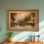 Handwoven Carpet Wall Art - Top view pattern and color tone