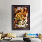 handwoven tapestry - Top view pattern and color tone
