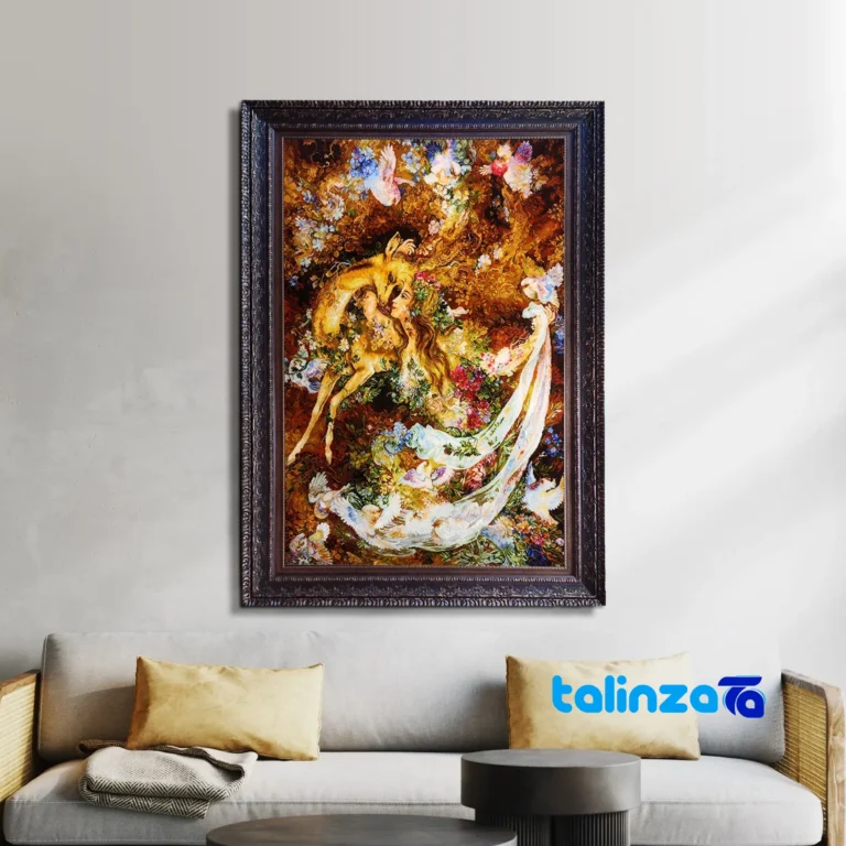 handwoven tapestry - Top view pattern and color tone