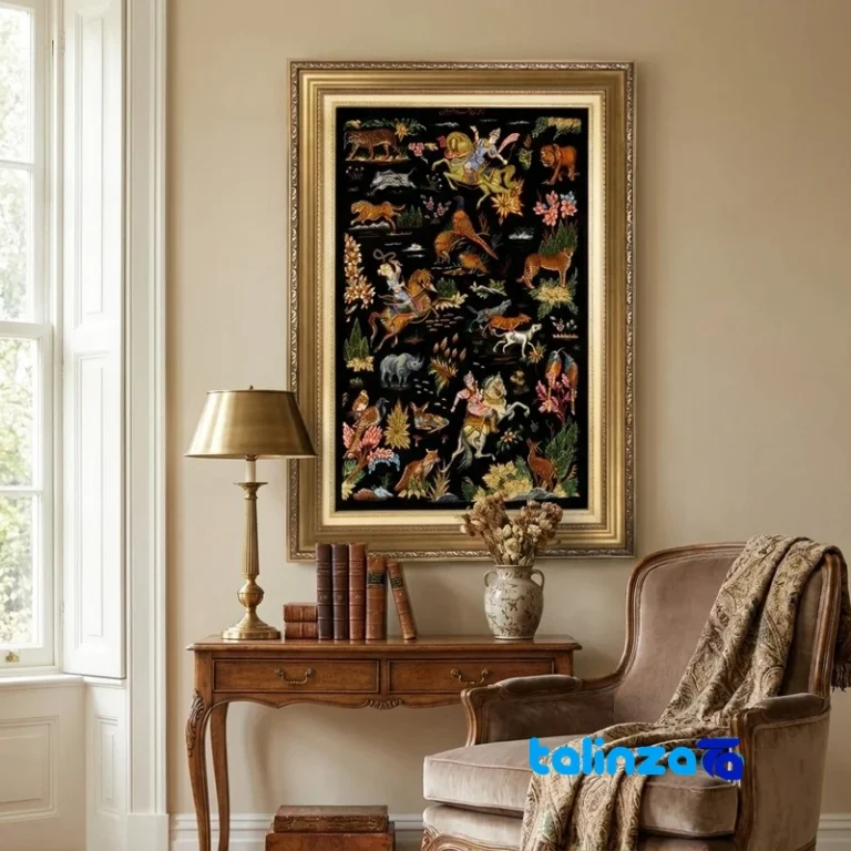 handwoven tapestry - Top view pattern and color tone