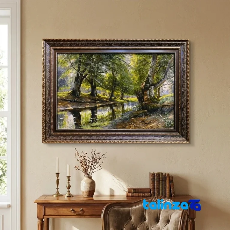 Handmade Carpet Wall Art - Top view pattern and color tone