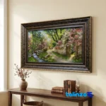 Handmade Carpet Wall Art - Top view pattern and color tone