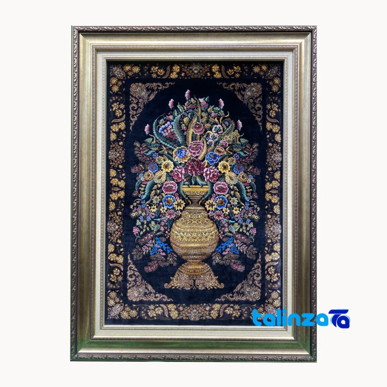 Handmade Carpet Wall Art - Top view pattern and color tone