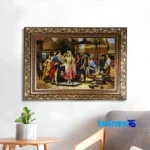 Handmade Carpet Wall Art - Top view pattern and color tone