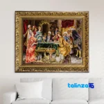 Handwoven Carpet Tapestry - Top view pattern and color tone