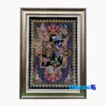 Handmade Carpet Wall Art - Top view pattern and color tone