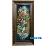 Handmade Carpet Wall Art - Top view pattern and color tone