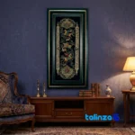 Handwoven Carpet Wall Art - Top view pattern and color tone