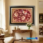 handwoven tapestry - Top view pattern and color tone