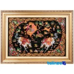 handwoven tapestry - Top view pattern and color tone
