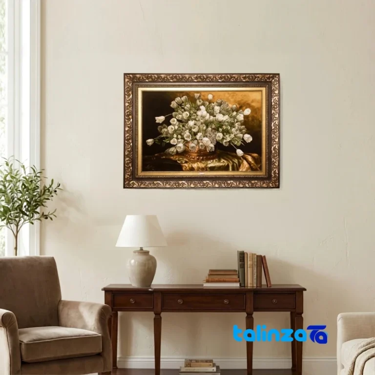 Handwoven Carpet Wall Art - Top view pattern and color tone