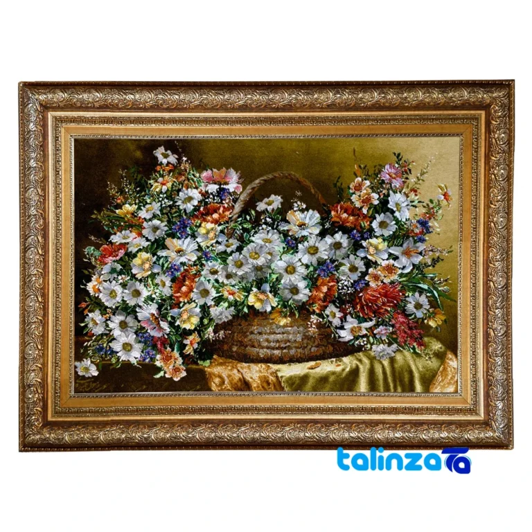 Handmade Carpet Wall Art - Top view pattern and color tone