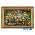 handwoven tapestry - Top view pattern and color tone