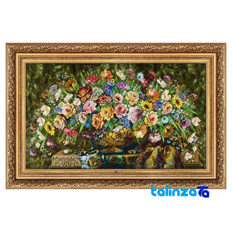 handwoven tapestry - Top view pattern and color tone