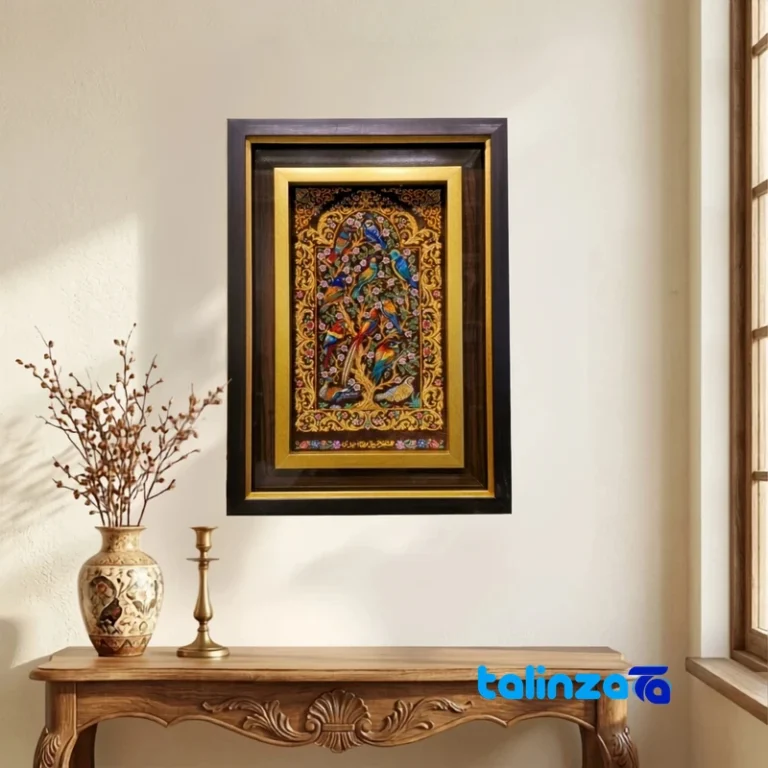 Handmade Carpet Wall Art - Top view pattern and color tone