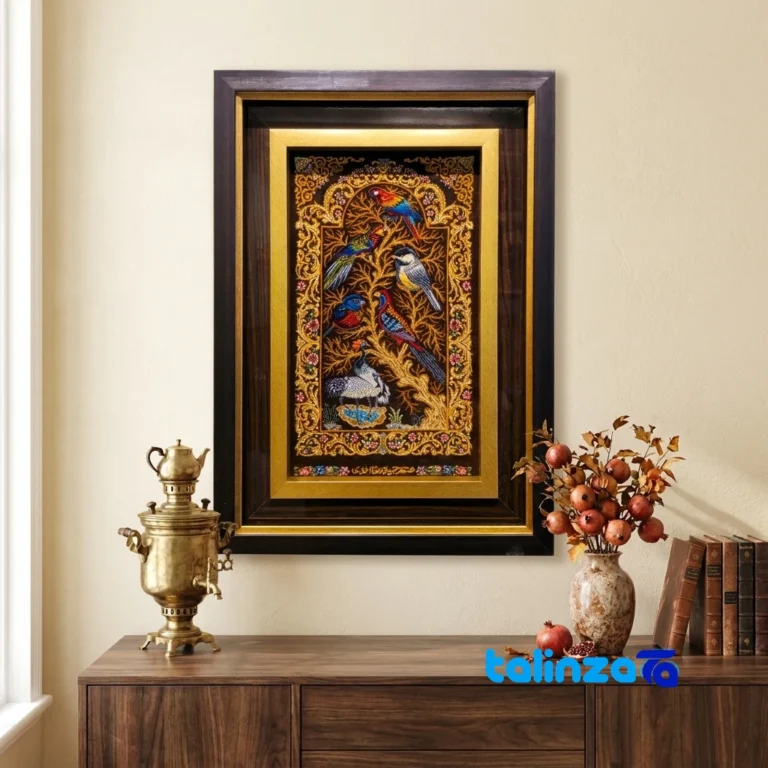 Handmade Carpet Wall Art - Top view pattern and color tone