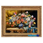 handwoven tapestry - Top view pattern and color tone