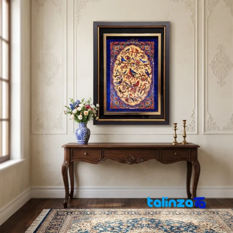 handwoven tapestry - Top view pattern and color tone