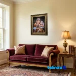 handwoven tapestry - Top view pattern and color tone