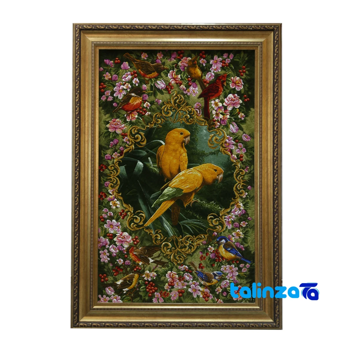 handmade carpet wall art - Top view pattern and color tone
