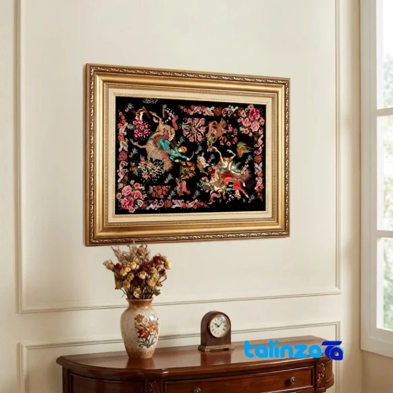 handwoven tapestry - Top view pattern and color tone