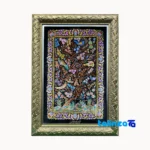 handwoven carpet wall art - Top view pattern and color tone