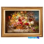 Handwoven Carpet Wall Art - Top view pattern and color tone