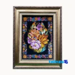 Handmade Carpet Wall Art - Top view pattern and color tone