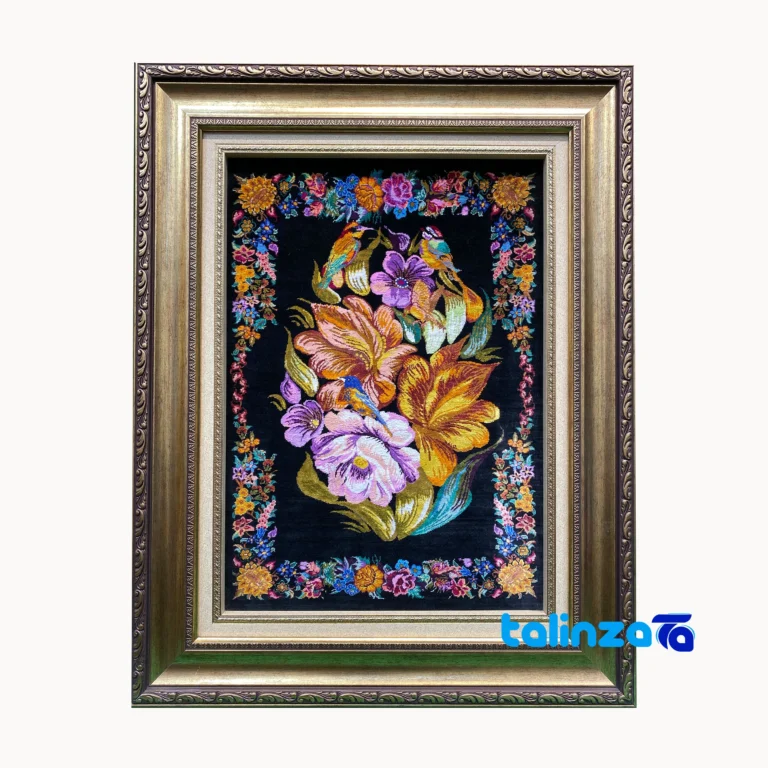 Handmade Carpet Wall Art - Top view pattern and color tone
