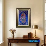 Handmade Carpet Wall Art - Top view pattern and color tone