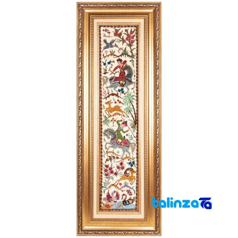 Handwoven Carpet Wall Art - Top view pattern and color tone