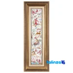 handwoven carpet wall art - Top view pattern and color tone
