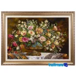 handwoven carpet wall art - Top view pattern and color tone