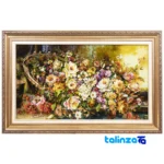 Handwoven Carpet Wall Art - Top view pattern and color tone